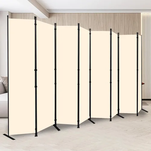 Miniatura 9 de Divisor de habitación y pantallas plegables de privacidad, 6 paneles de 132 pulgadas de ancho, divisores de habitación portátiles para separación