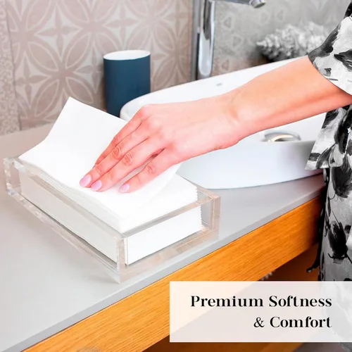 Miniatura 8 de AH AMERICAN HOMESTEAD Servilletas desechables – Servilletas de alta calidad, toallas de papel suave para invitados para baño, toallas de mano