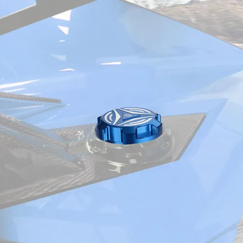 Miniatura 2 de KEMIMOTO Tapa de gasolina compatible con Polaris Slingshot 2015-2026, tapa de gas de aluminio CNC, tapa de depósito de combustible, accesorios