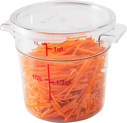 Miniatura 2 de Restaurantware -Solo tapa: Tapa de contenedor de almacenamiento de alimentos Met Lux, 1 tapa redonda para marinar - Los contenedores se venden por
