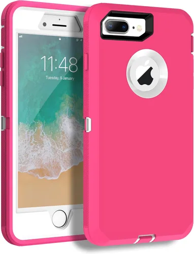 Miniatura 11 de Mgx Funda resistente para iPhone 8 Plus [protector de pantalla integrado] y funda de defensa de triple capa a prueba de golpes a prueba de caídas