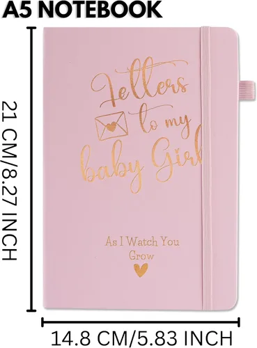 Miniatura 3 de InnoBeta New Mom Gifts - Cuaderno A5 para mujer, diseño de letras a mi, rosa Diario significativo de embarazo y memoria del recién nacido
