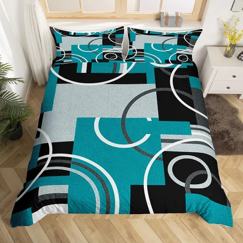 Miniatura 25 de Erosebridal Bohemian Duvet Cover Twin Country Southwestern Comforter Cover for Kids Teens Boho Aztec Arrows Diamond Bedding Set Black Gray Geometric