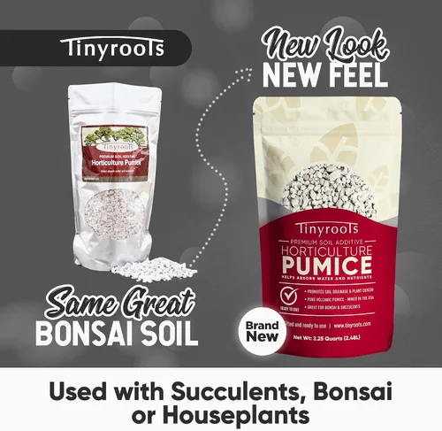 Miniatura 4 de Bonsai Outlet Piedra pómez hortícola para plantas - Tinyroots 2.25 cuartos de galón de agregado de suelo para suculentas, cactus y plantas bonsái