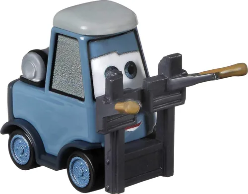 Miniatura 2 de Disney Cars Toys Pam Wheeldarrow, vehículo de personaje favorito de los fanáticos a escala 1:55 para carreras y contar historias, regalo para niños