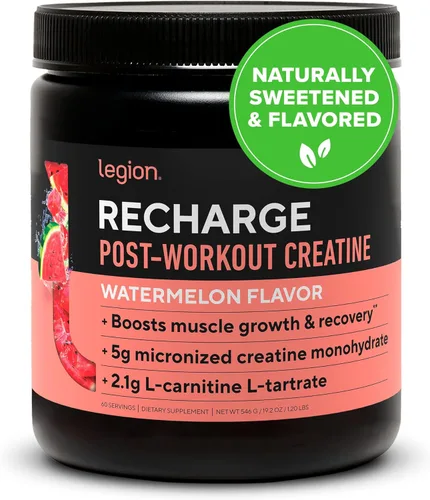 Miniatura 7 de Legion Suplemento para después del entrenamiento, bebida natural para construir músculos y recuperación con monohidrato de creatina micronizada.