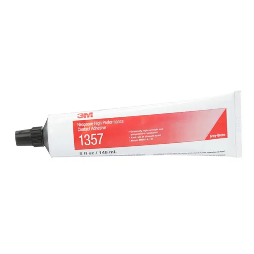 Miniatura 3 de 3M Adhesivo de contacto de neopreno de alto rendimiento 1357, gris-verde, lata de 1 pinta