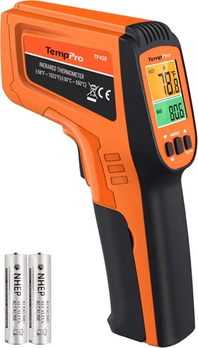 Miniatura 10 de ThermoPro Pistola de termómetro infrarrojo TP30, termómetro láser para cocinar, horno de pizza, plancha, motor, HVAC, pistola de temperatura láser