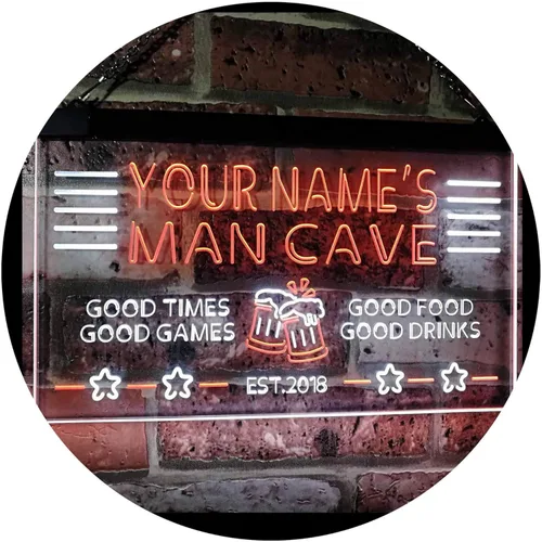 Miniatura 16 de ADVPRO Letrero de neón LED multicolor personalizado con texto en inglés "Man Cave Home Bar Est. Year", 32 x 24 pulgadas st4s86-x0012a-tm-c Varios