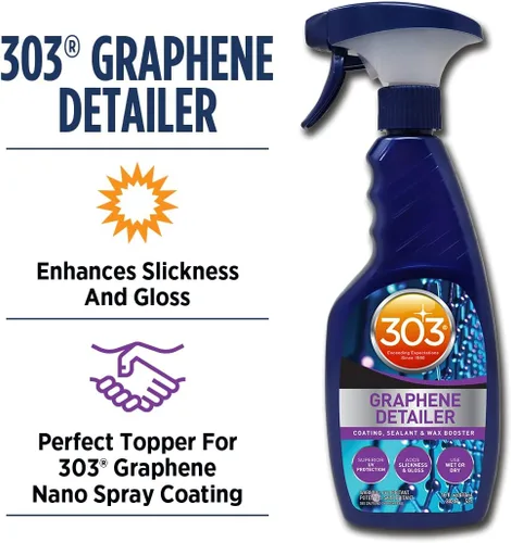 Miniatura 2 de 303 Products - Espray de detalle de grafeno, mejora el brillo y la protección en recubrimientos existentes, selladores y ceras, protector UV