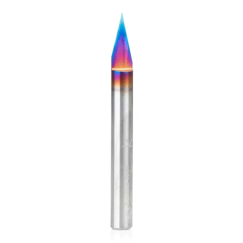 Miniatura 9 de Amana Tool Spektra Extreme Tool Life - Broca de carburo sólido recubierta para señalización y grabado, 45771-K, grabado de 30 grados, ancho de punta