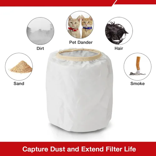 Miniatura 5 de Shop-Vac 90115 Dacron - Filtro de repuesto para la mayoría de aspiradoras Shop-Vac en húmedo/seco de 5 galones y más, 9011500, paquete de 2