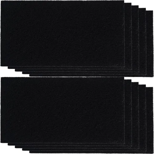 Paquete de 10 filtros de repuesto para caja de arena para gatos, insertos de filtro de olor de carbón activado, compatible con bandeja para gatos