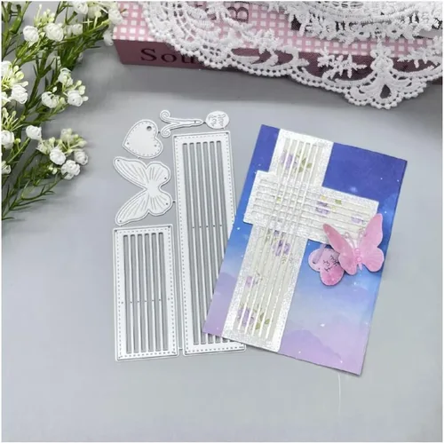 Miniatura 22 de Troqueles de álbum de recortes para hacer tarjetas, troqueles de corte de metal para Navidad, plantilla de perforación para manualidades de papel