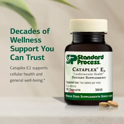 Miniatura 3 de Standard Process Cataplex E2 - Suplemento de vitamina E y selenio para la salud cardiovascular y celular - Soporte antioxidante para la salud
