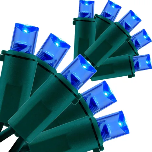 Miniatura 10 de YULETIME Luces LED de Navidad de gran angular de color blanco cálido, 200 unidades, 50 pies, paquete de 2 hebras de 25 pies, 100 luces