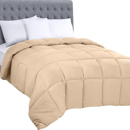 Miniatura 23 de Utopia Bedding Edredones tamaño Queen, relleno de edredón para todas las estaciones, edredón alternativo de plumón cosido en caja con pestañas