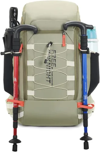 Miniatura 5 de Bseash Mochila impermeable de 40 L para senderismo y campamento con cubierta para lluvia, mochila de viaje para deportes al aire libre para esquí