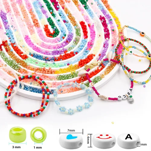 Miniatura 4 de EuTengHao 13200 cuentas de semillas de vidrio, cuentas pequeñas para manualidades, pulseras, collares, manualidades, suministros de fabricación