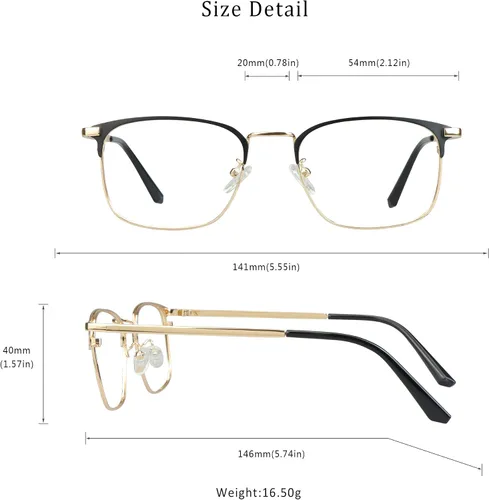 Miniatura 5 de LifeArt Lentes de bloqueo de luz azul, antifatiga ocular, anteojos de lectura para computadora, anteojos de TV para mujeres y hombres, antirreflejos