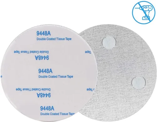 Miniatura 4 de Almohadillas adhesivas magnéticas para detector de humo 3 piezas Montura de fijación magnética para alarma de humo sin perforación Soporte magnético