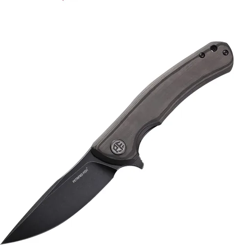 Miniatura 10 de Petrified fish Cuchillo plegable de acero K110 949 Fibra de carbono G10 Mango de cerámica Rodamientos de bolas Camping Caza Cuchillos EDC Negro