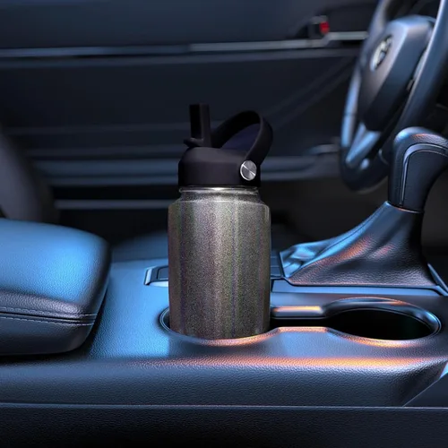 Miniatura 8 de SENDESTAR Botella de agua de acero inoxidable de 40 onzas (fría durante 48 horas, caliente durante 24 horas), botella aislada al vacío de doble Gris