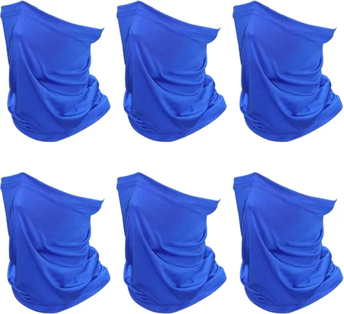 Miniatura 13 de SHEVERCH Paquete de 6 polainas para el cuello, máscara facial, protección solar, máscara facial refrescante, resistente al viento, a prueba