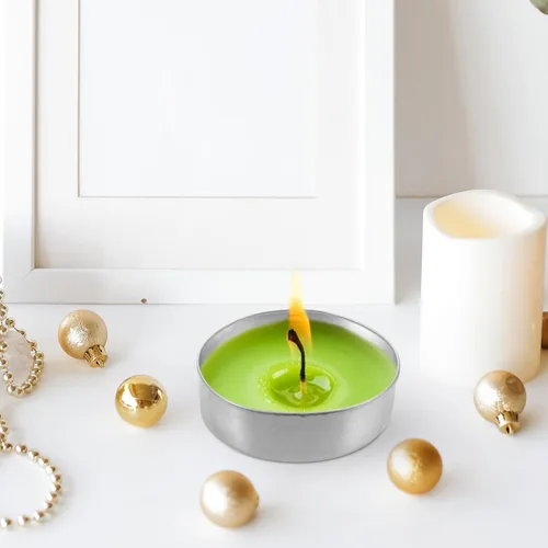 Miniatura 4 de 500 unids redondo de lata té tazas de luz caja vacía vela envases de cera modelo de velas DIY cera velas accesorios candelita