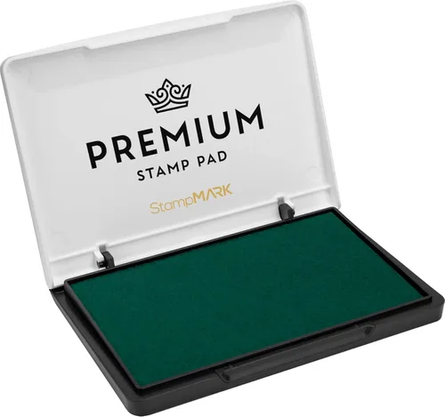 Miniatura 50 de StampMark Almohadilla de sello prémium tamaño mediano 3 x 4 pulgadas – para sellos de goma tradicionales – Almohadilla de fieltro color rosa
