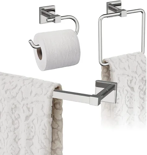 Miniatura 6 de Amerock Níquel cepillado Appoint 5 piezas Juego de accesorios de baño
