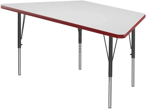 Miniatura 13 de Correll - Mesa rectangular de 24 x 36 pulgadas, mesa de actividades superior de borrado en seco, altura ajustable (19 a 29), laminado de alta