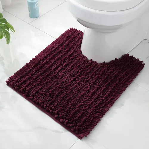 Miniatura 67 de FLOLEOPA Alfombras de Baño de Microfibra de Felpa Suave, Alfombras de Baño Absorbentes Antideslizantes Lavables a Máquina, Tapetes de Baño para Beige