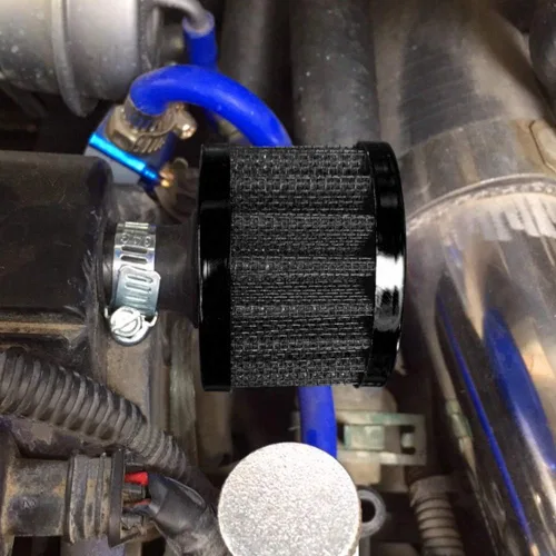 Miniatura 7 de ESUPPORT 0.157 x 0.472 in Mini negro universal coche motor cono frío limpio filtro de entrada de aire Turbo respiradero