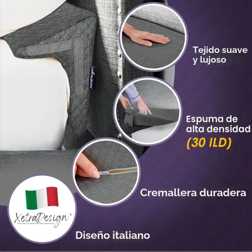 Miniatura 4 de XetraDesign Almohada de cuña de cama para espacio de cabecero de hasta 7 pulgadas, relleno de hueco triangular para cama, relleno de espacio de cuña