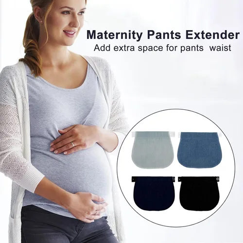 Miniatura 4 de DSLSQD Extensor de pantalones de maternidad, extensor de pantalones de embarazo ajustables, extensor de botón para jeans, extensor de botón