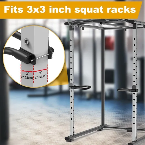 Miniatura 2 de Kipika Accesorio de estante de potencia para orificios de 5/8" y 1" - Equipo de gimnasio para casa resistente para estante de sentadillas de 2x2