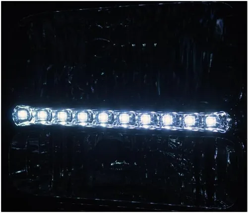 Miniatura 5 de Faros delanteros de repuesto de barra LED, cromados, compatibles con Ford F-250 F-350 F-450 F-550 Super Duty 2005-2007