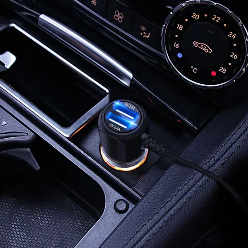Miniatura 2 de Cargador de cámara para salpicadero, Plozoe Car Dash Cam Cable de alimentación USB Adaptador de carga de vehículo para GPS GPS Nuvi Gar 'min, Mirror