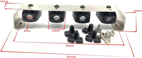 Miniatura 6 de KTRC0033 1/10 1/12 Escala delantera/techo Led Luces Bar para RC Toy cralwer Truck 4x4 scx10 d90 d110 crossrc AT4 UC6