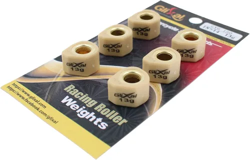 Miniatura 10 de Glixal deslizadores de variador polígono de alto rendimiento de 18x14mm, rodillos deslizantes de carreras de peso de 152QMI 157QMJ GY6 125cc 150cc
