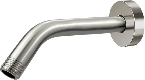 Miniatura 7 de Brazo de ducha con brida, tubo de ducha montado en la pared, adecuado para ducha fija de repuesto y cabezal de ducha de mano (6 pulgadas, cromado)
