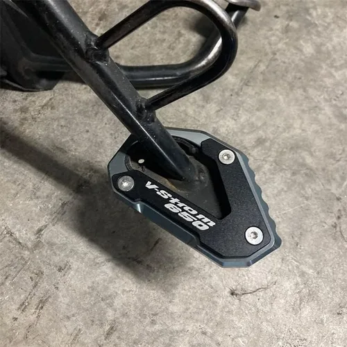 Miniatura 4 de TEMKIN W for Suzuki V-Strom 650/XT VSTROM 650 DL650 2004-2022 2021 Motorcycle CNC Kickstand Foot Side Stand Extension Pad Support Plate Y