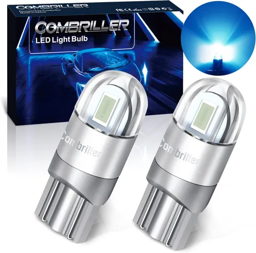Miniatura 11 de Combriller 3157 Bombilla LED blanca 6000K, 3056 3156 3057 4157 LED con proyector de repuesto para luces LED de reversa, bombilla de señal de giro