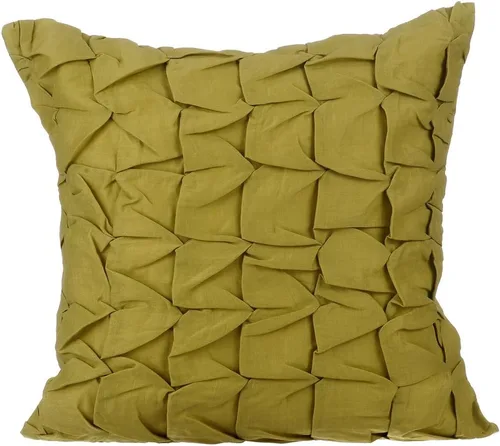 Miniatura 13 de The HomeCentric Fundas de almohada decorativas con bordes de 12 x 12 pulgadas Funda de cojín de seda de arte moderno Fundas de almohada verdes