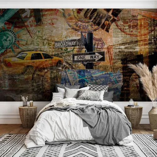 Miniatura 5 de artgeist Mural de pared Nueva York de 79 x 61 pulgadas, mural de pared no tejido, impresión de alta calidad, diseño de imagen de vellón, decoración