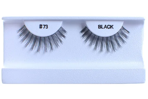 Miniatura 2 de 10 pares de pestañas postizas 100% cabello humano negro natural #99 negro (Black-99)