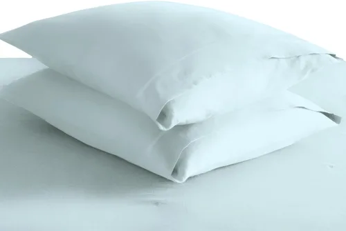 Miniatura 78 de Pizuna Juego de 2 fundas de almohada de 100 % algodón puro, tamaño estándar, color blanco, lujosas fundas de almohada de 400 hilos de satén