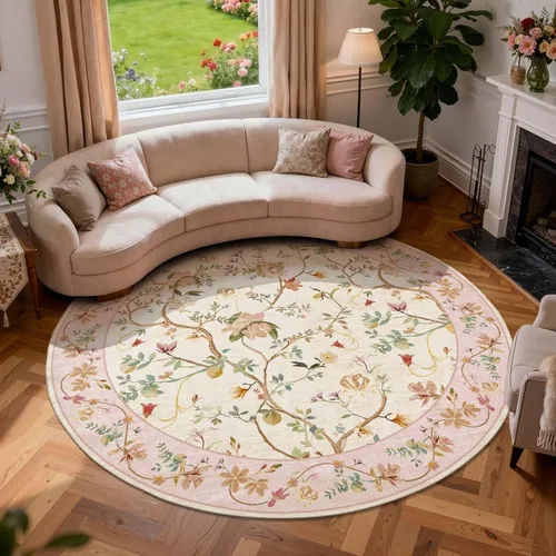 Miniatura 53 de Jinchan Alfombra Floral de Pasillo, 2x5, Alfombras Antideslizantes Lavables a Máquina, Alfombra Suave de Pelo Bajo para Pasillo, Resistente a