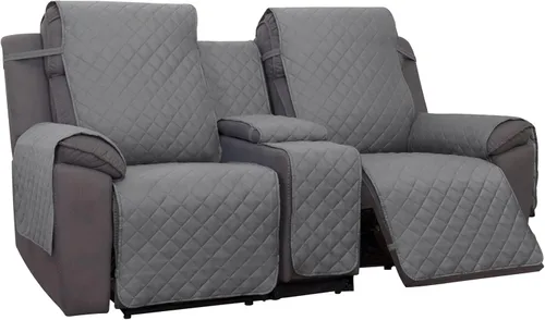 Miniatura 9 de PureFit Funda de Sofá de Dos Plazas Reclinable Reversible Resistente al Agua - Protector de Muebles Antideslizante para Reclinable de 2 Asientos